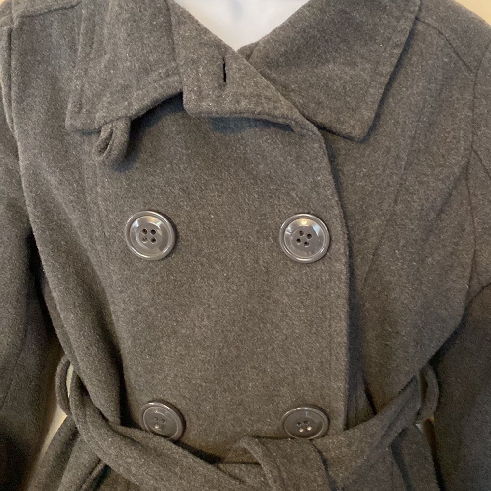 Jennyfer.J Charcoal Woman’s Double Breasted Peacoat - Picture 2 of 6